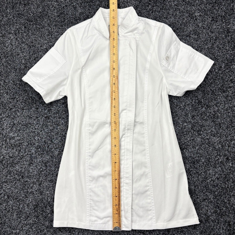 NWT Chef Works Chef Coat Jacket Womens XS White Short Sleeve Mesh Vent BCWSZ006 - Picture 6 of 10